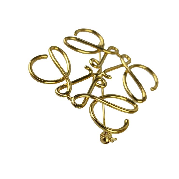 LOEWE アナグラムブローチ Anagram brooch カラーゴールド LOEWE ロエベ ブローチ ANAGRAM BROOCH アナグラム ブローチ 箱、保存