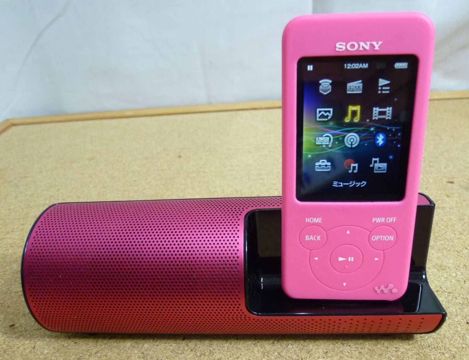 中古品 SONY ソニー ウォークマン ビビットピンク NW-S14 スピーカー