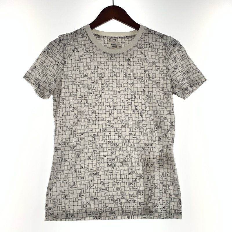 【中古品】 HERMES エルメス BOLDUC AU CARRE COTTON TEE H5E4645DK ボルデュック コットン Tシャツ 半袖 トップス 【141-260611-yo-10-tei】