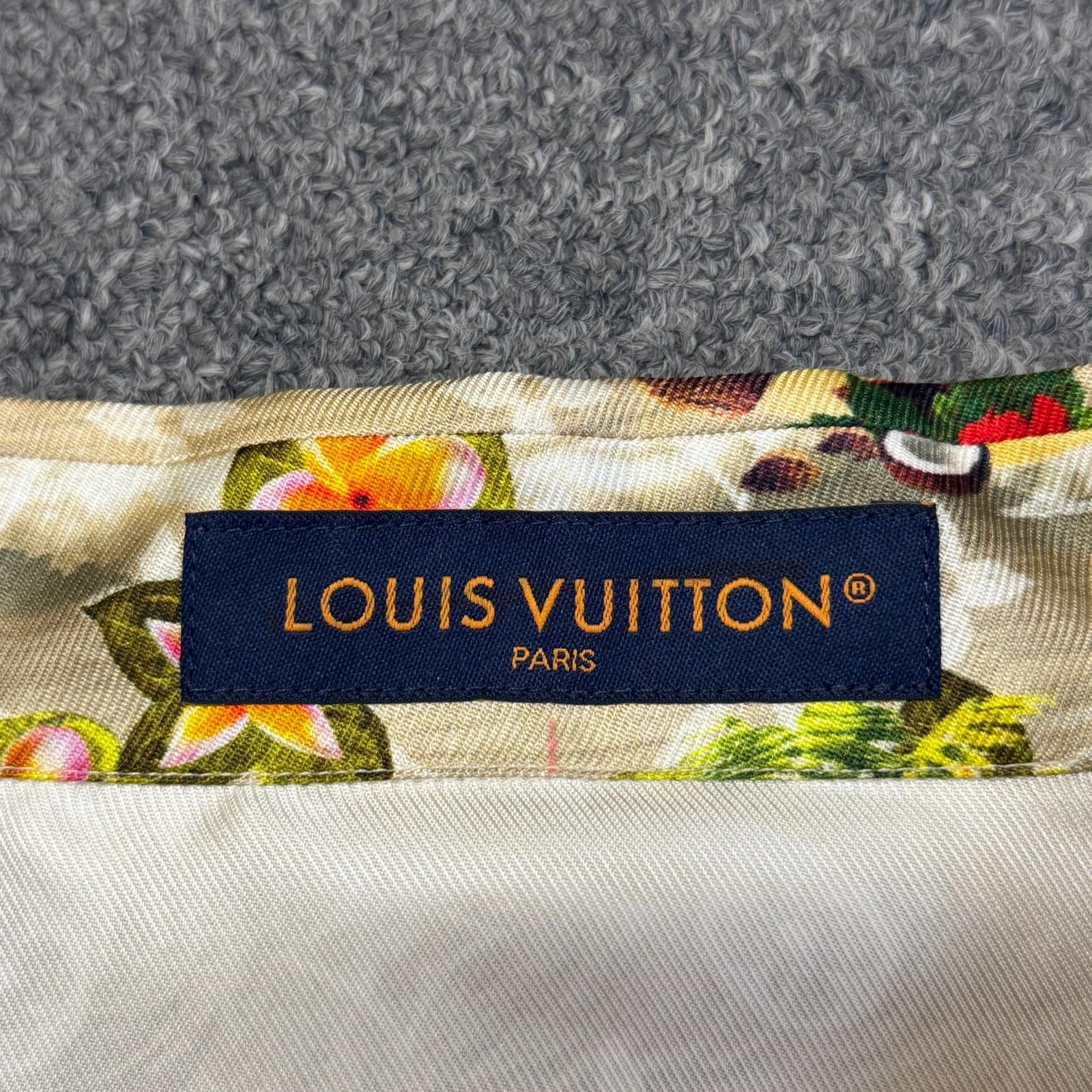 国内正規 LOUIS VUITTON 24AW オープンカラープリントシャツ 半袖 開襟 