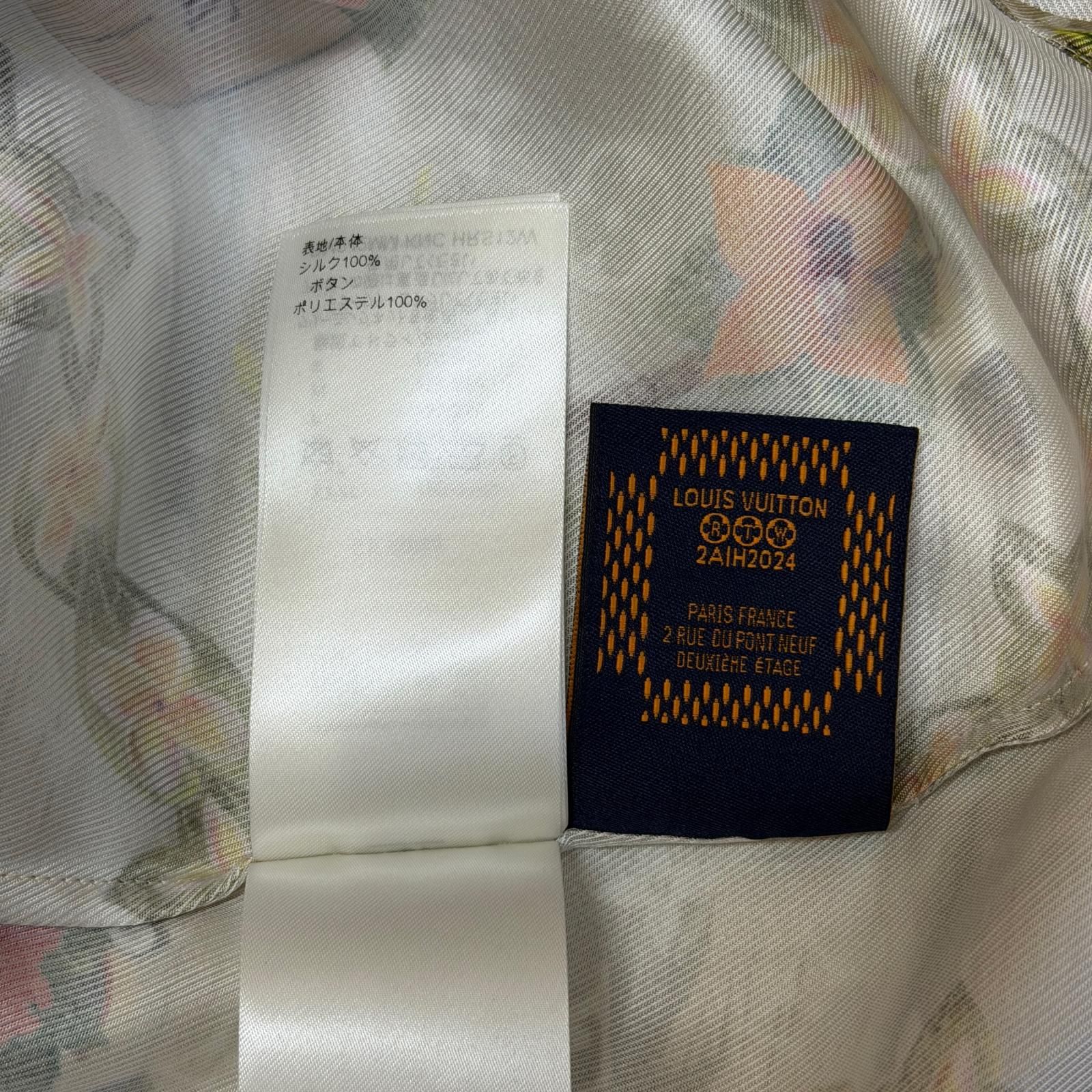 国内正規 LOUIS VUITTON 24AW オープンカラープリントシャツ 半袖 開襟 