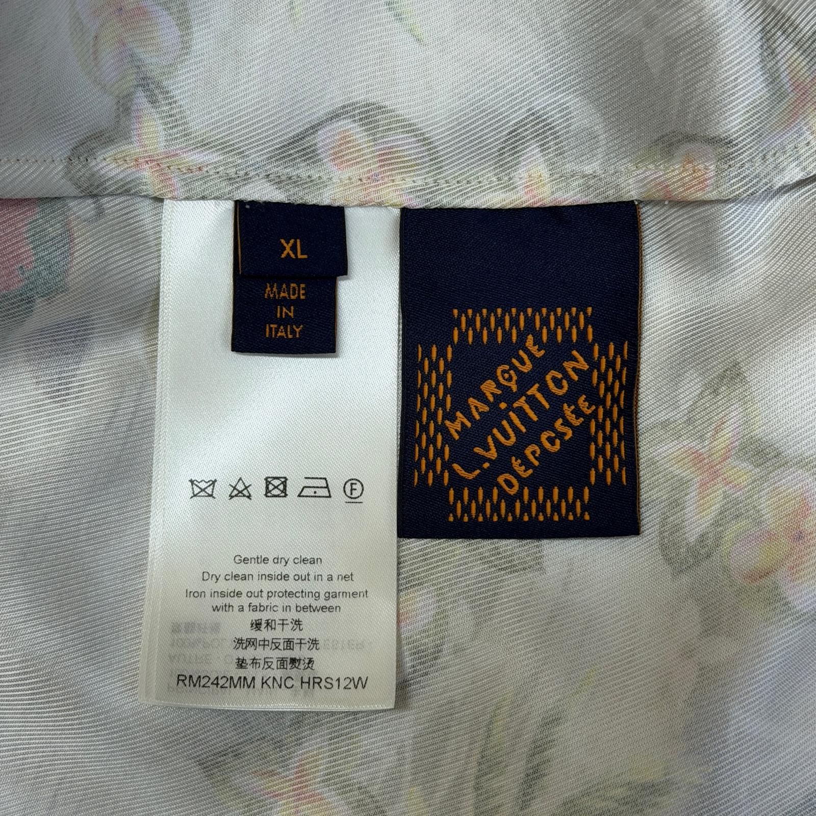 国内正規 LOUIS VUITTON 24AW オープンカラープリントシャツ 半袖 開襟 