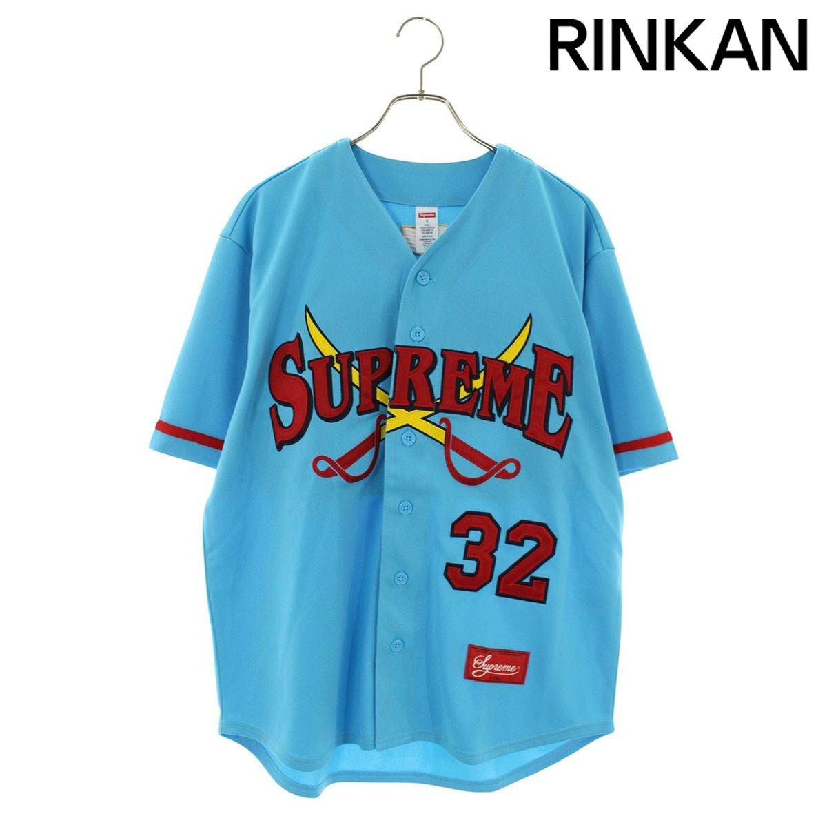 シュプリーム 25AW Swords Baseball jersey ソードベースボール半袖シャツ メンズ S