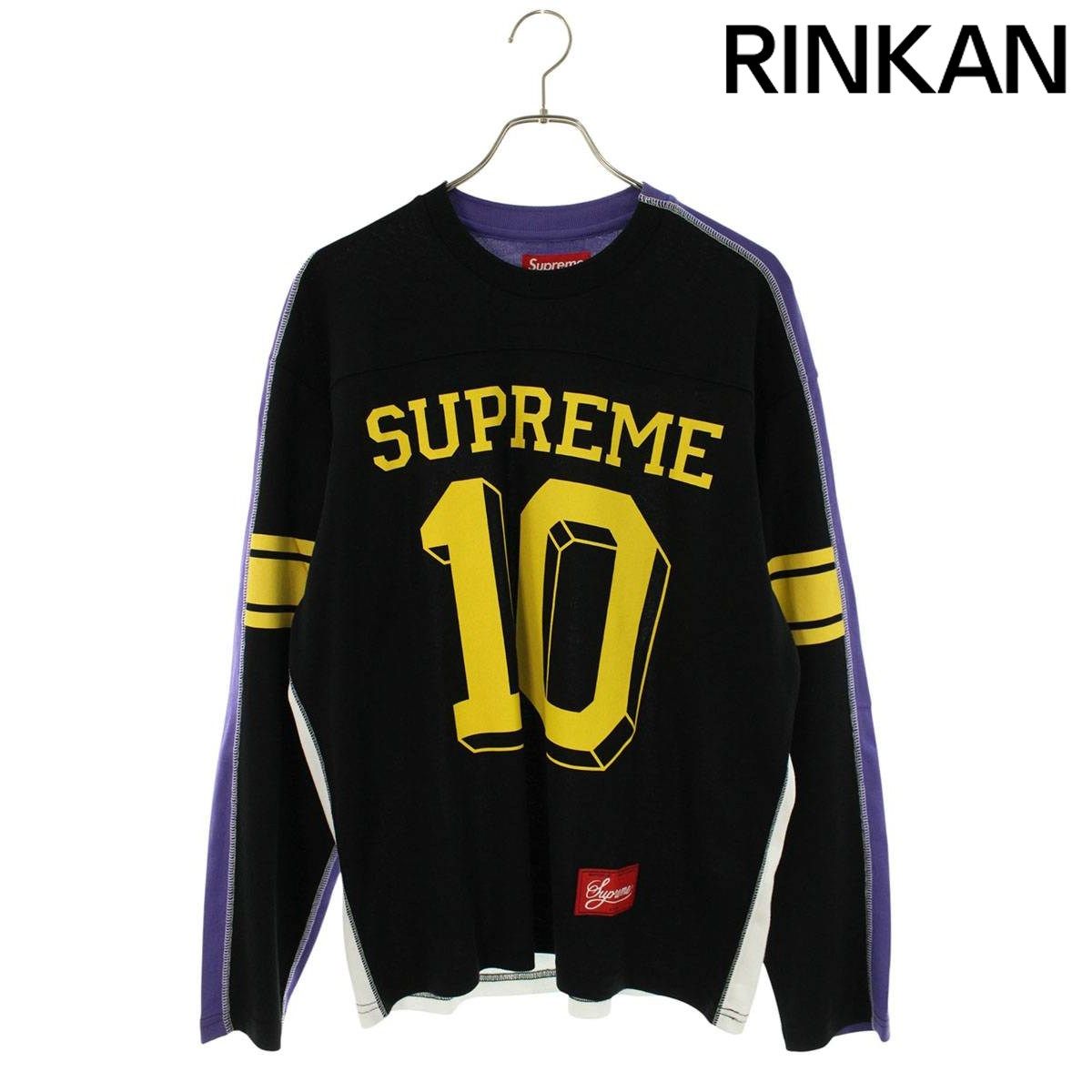 シュプリーム 25AW Split L/S Football Top スプリットフットボール長袖カットソー メンズ S