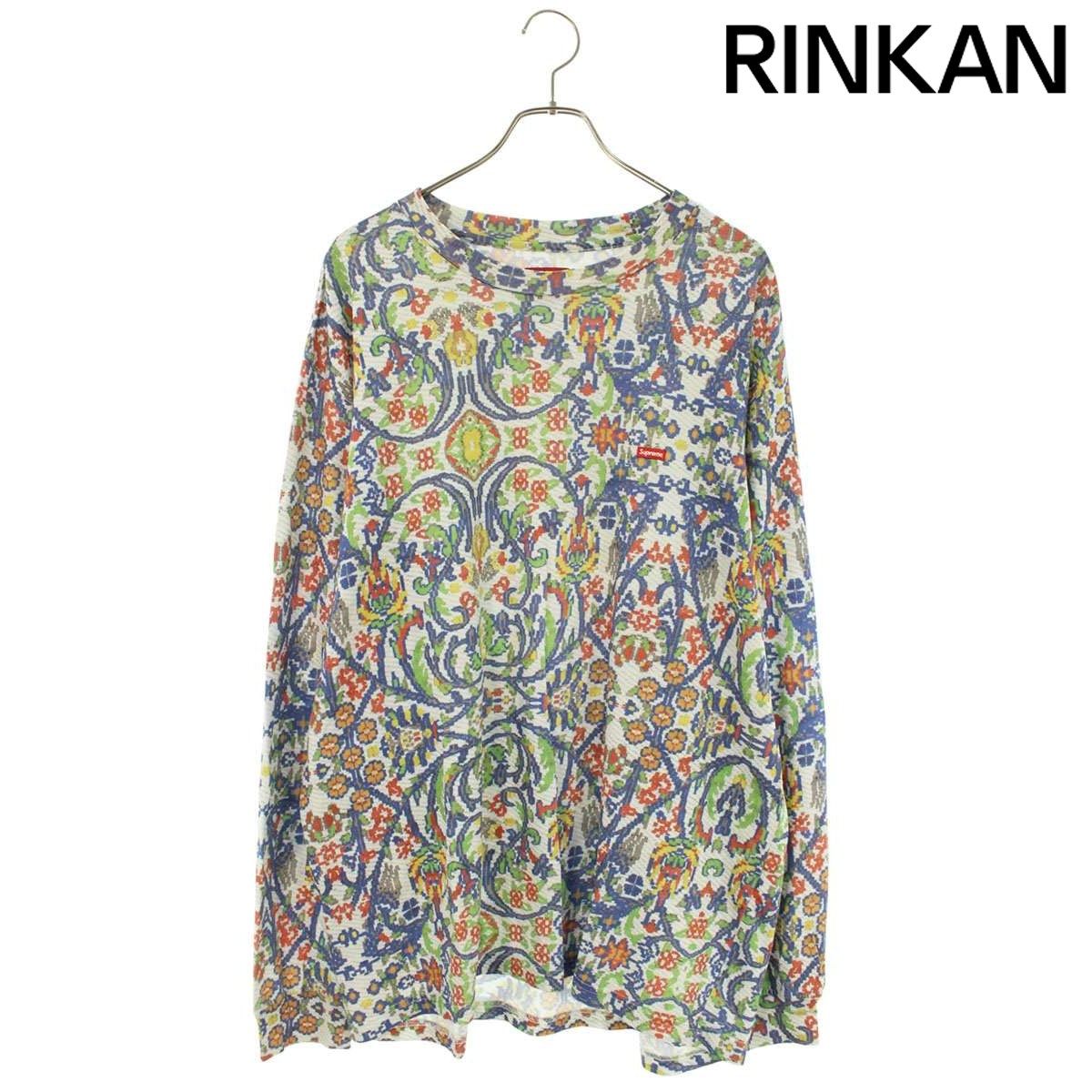 シュプリーム 23SS Small Box L/S Tee 総柄スモールボックスロゴ長袖カットソー メンズ XL