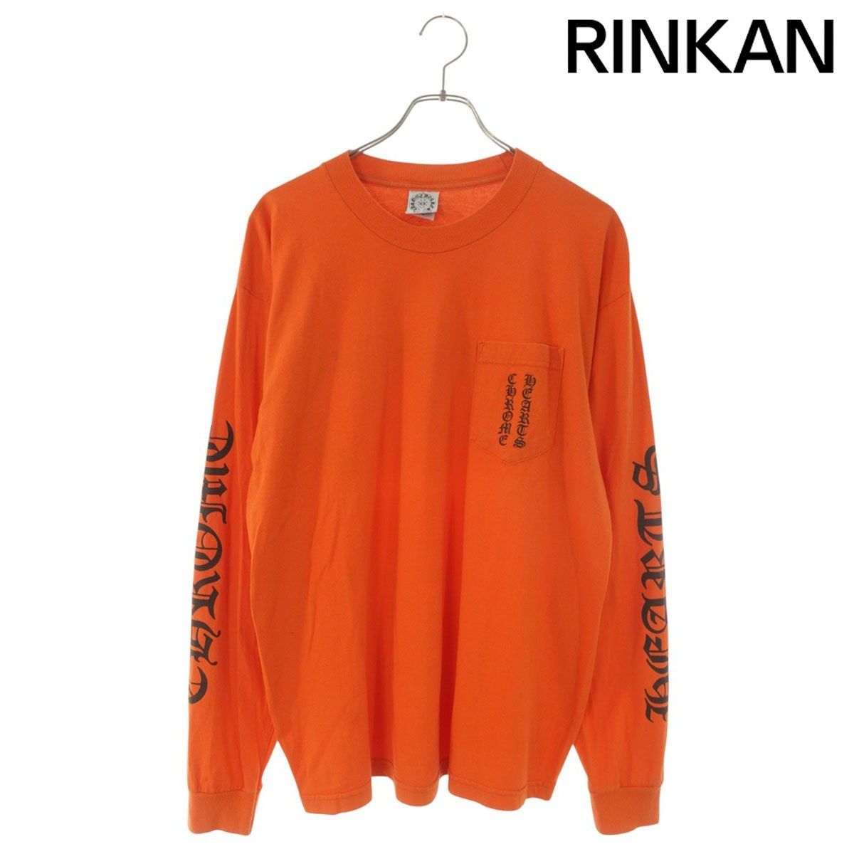 クロムハーツ CH L/S /2 スクロールラベルプリント長袖カットソー メンズ L