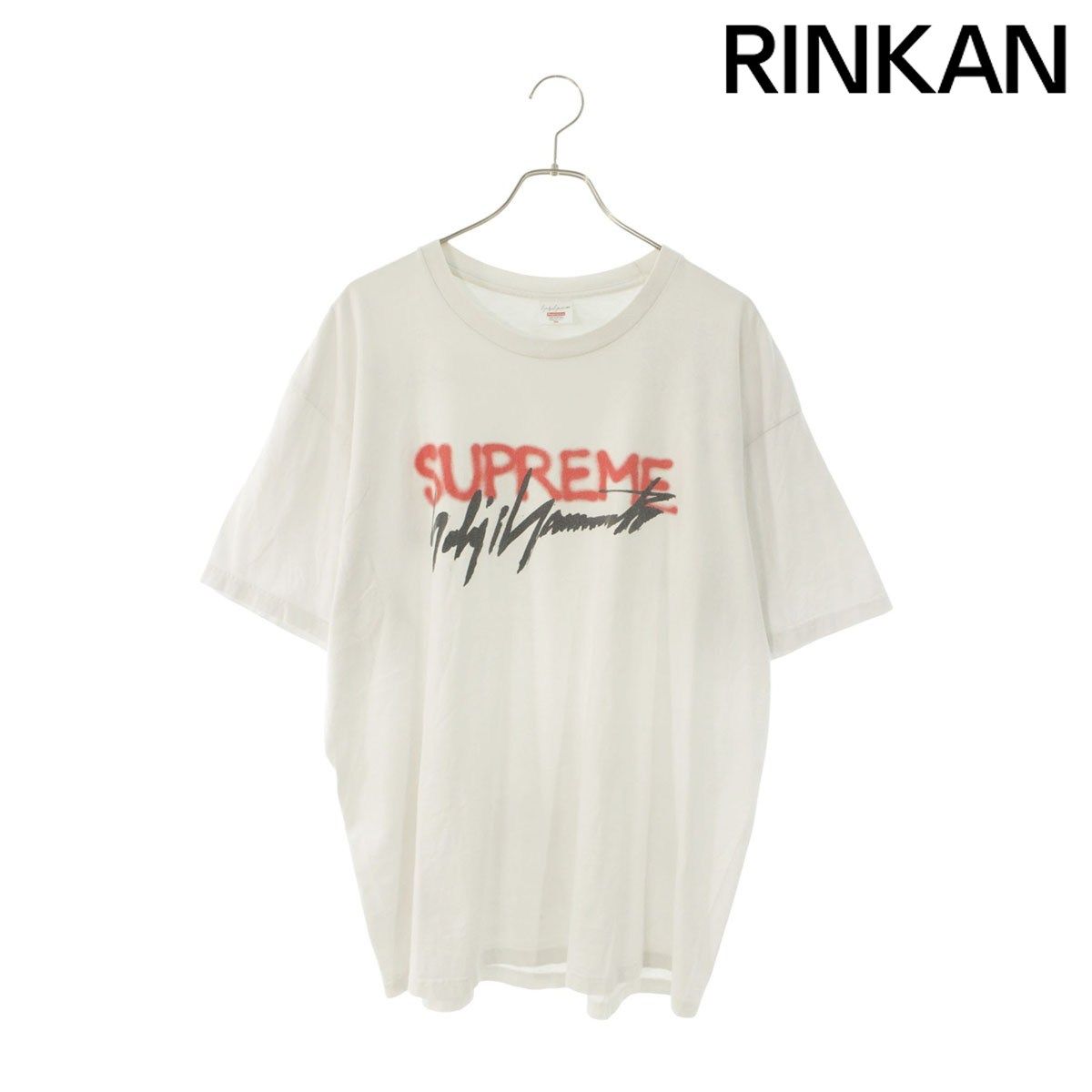 シュプリーム ×ヨウジヤマモト Yohji Yamamoto Yohji Yamamoto Logo Tee ロゴプリントTシャツ メンズ XL