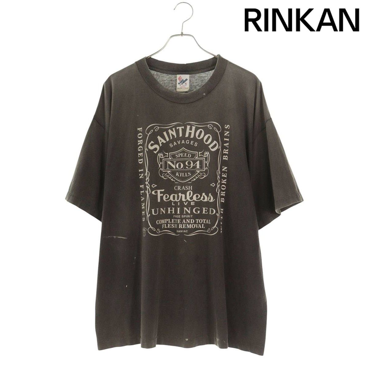 セントマイケル SM-HR8-0000-C70 ヴィンテージ加工プリントTシャツ メンズ XL