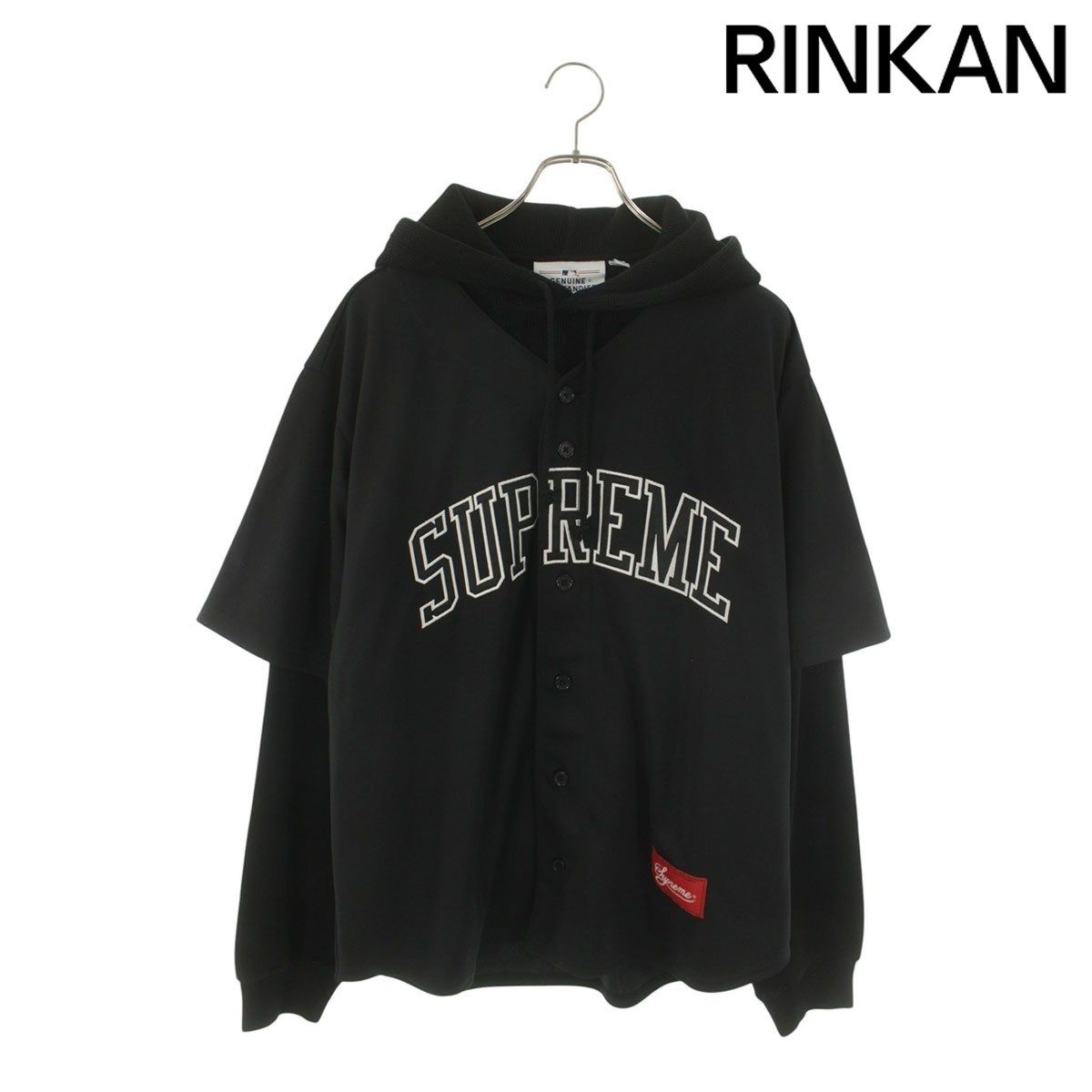 シュプリーム 25AW Chicago White Sox Hooded Baseball Jersey フードベースボールジャージーパーカー メンズ M