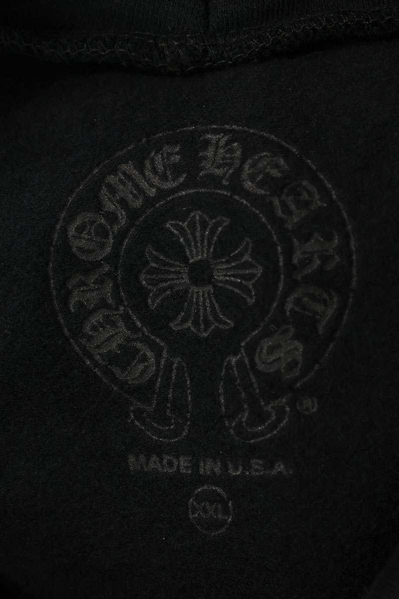 クロムハーツ SWTSHRT HD PLVR/プルオーバーパーカー 袖英字ロゴバック