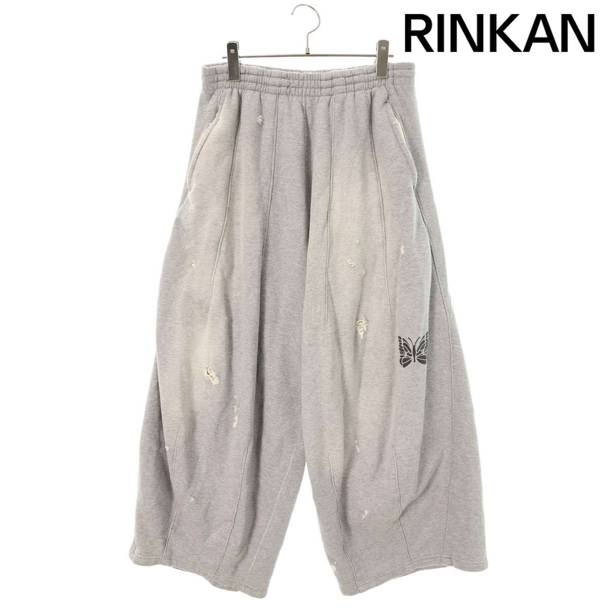 ニードルス RW337 ダメージ加工デコンストラックテッドロングパンツ メンズ S