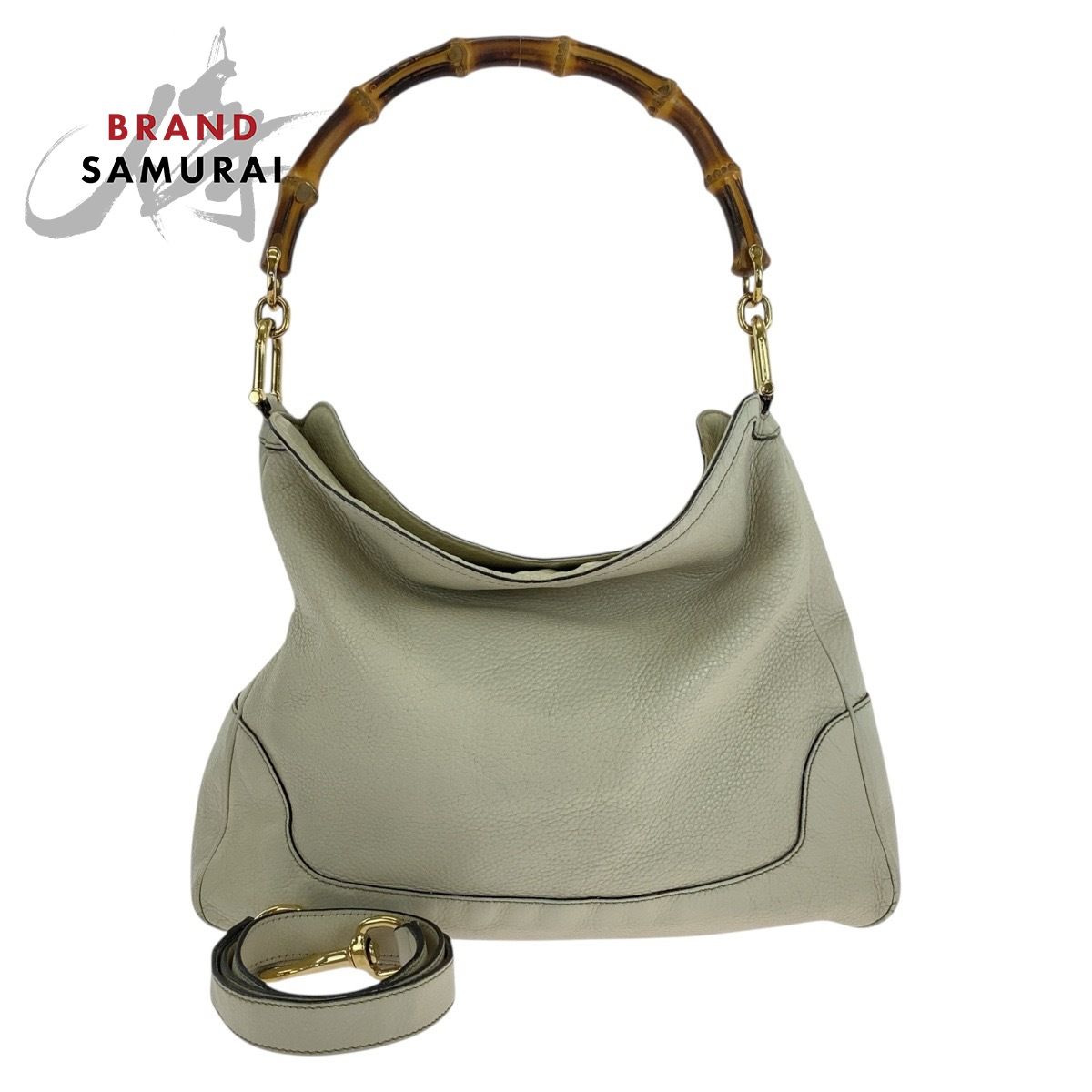 GUCCI グッチ バンブー アイボリー ゴールド金具 レザー 282315 ショルダーバッグ ハンドバッグ 2WAY レディース 603103【中古】