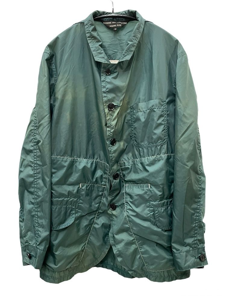 コムデギャルソン COMME des GARCONS 04SS Simple&Utility期 ステッチ ナイロン ジャケット PM-J034 S グリーン 601MT-116
