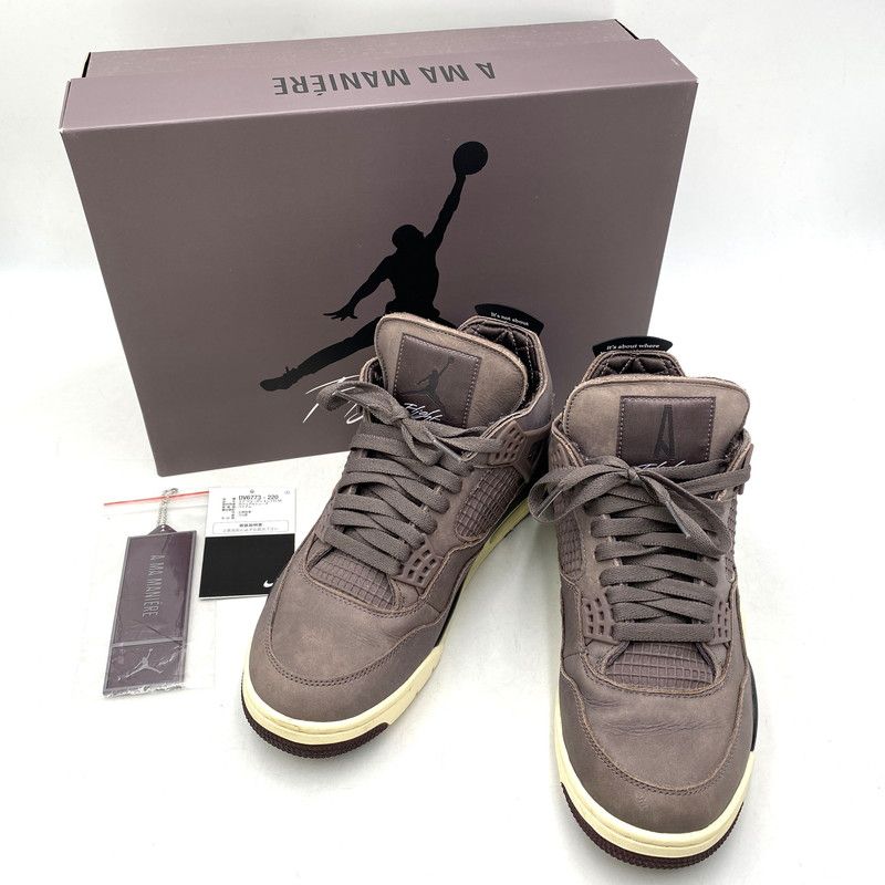 【中古品】 NIKE ナイキ × A MA MANIERE アママニエール DV6773-220 AIR JORDAN 4 エア ジョーダン 4 スニーカー 靴 【160-260611-kh-10-izu】