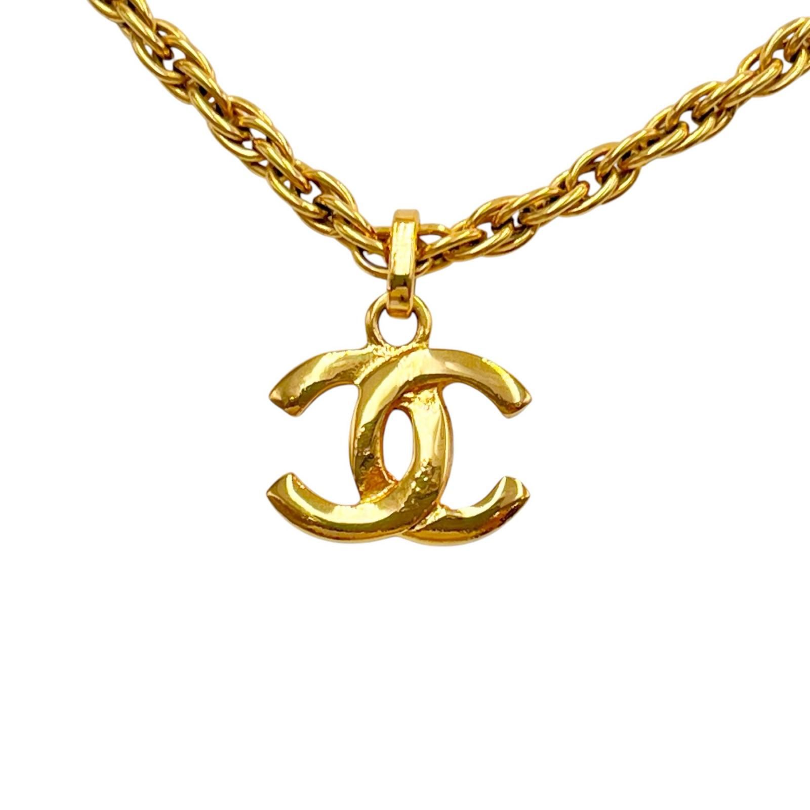 シャネル CHANEL ネックレス ココマーク チェーン GP レディース