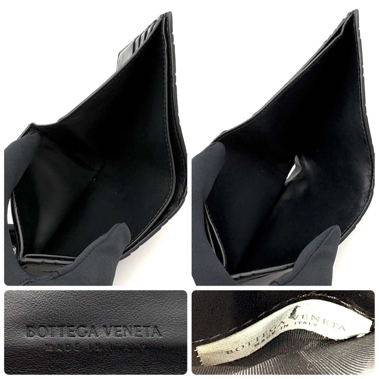 BOTTEGA VENETA ボッテガヴェネタ イントレチャート ラバー 二つ折り