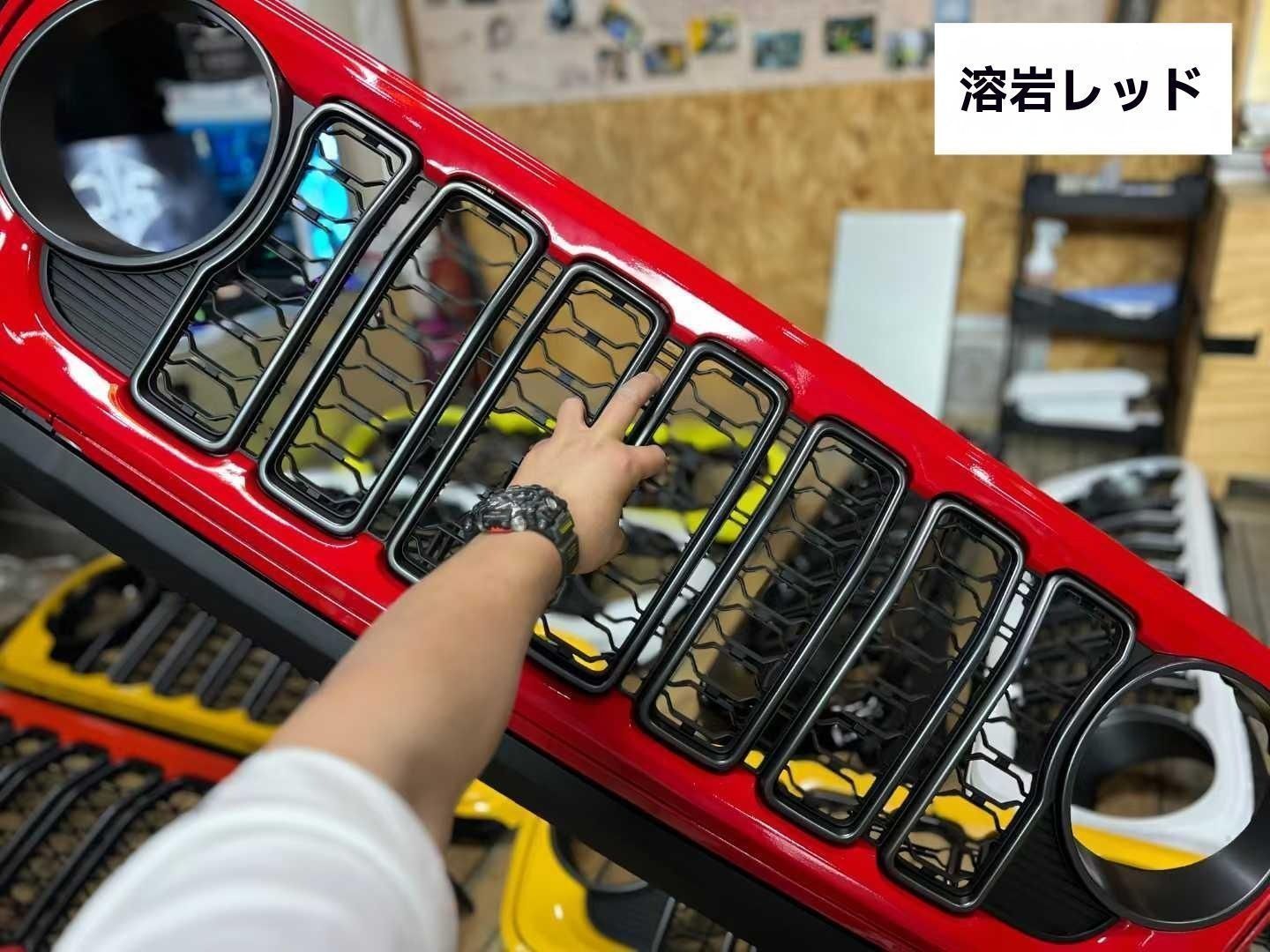 【送料無料】18-23 ジープ ラングラー フロントグリル 24モデルアップグレード カメラなし/あり 無加工取り付け