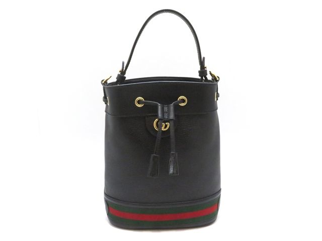 GUCCI　グッチ　オフィディア　スモールバケットバッグ　ブラック　レザー　719884　アウトレット【中古】【430】2148104119087