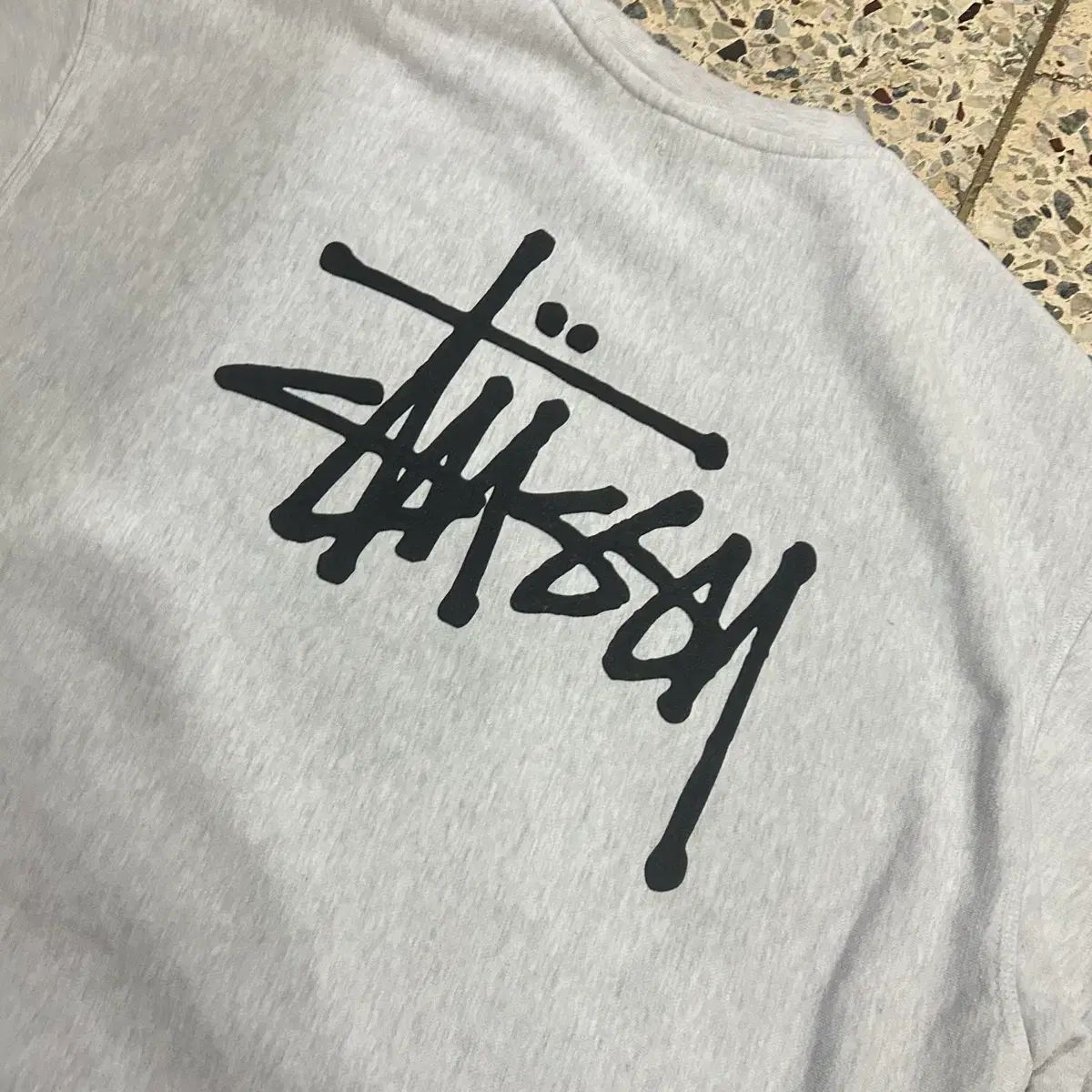 STUSSY ステューシー グレー スウェット シャツ - メルカリ