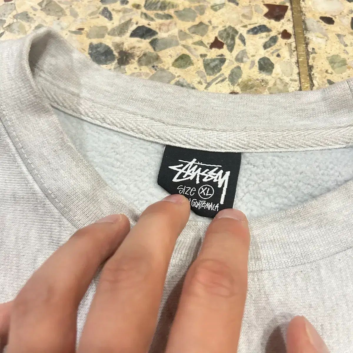 STUSSY ステューシー グレー スウェット シャツ - メルカリ