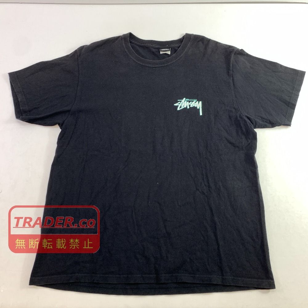04w7172▽※【中古】Stussy ステューシー Mojave stussy tee半袖 Tシャツ Lサイズ　ブラック【八王子店】