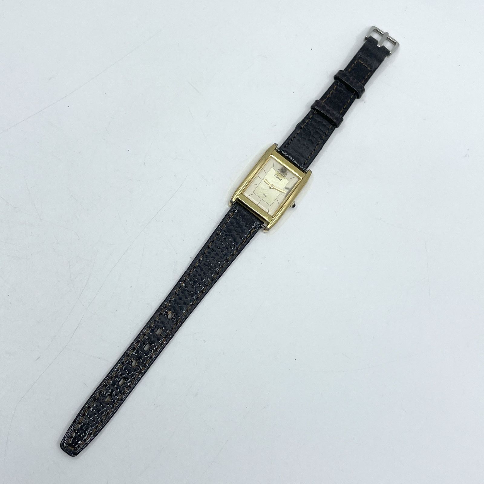 動作未確認 ORIENT オリエント クォーツ腕時計 スクエア レディース 