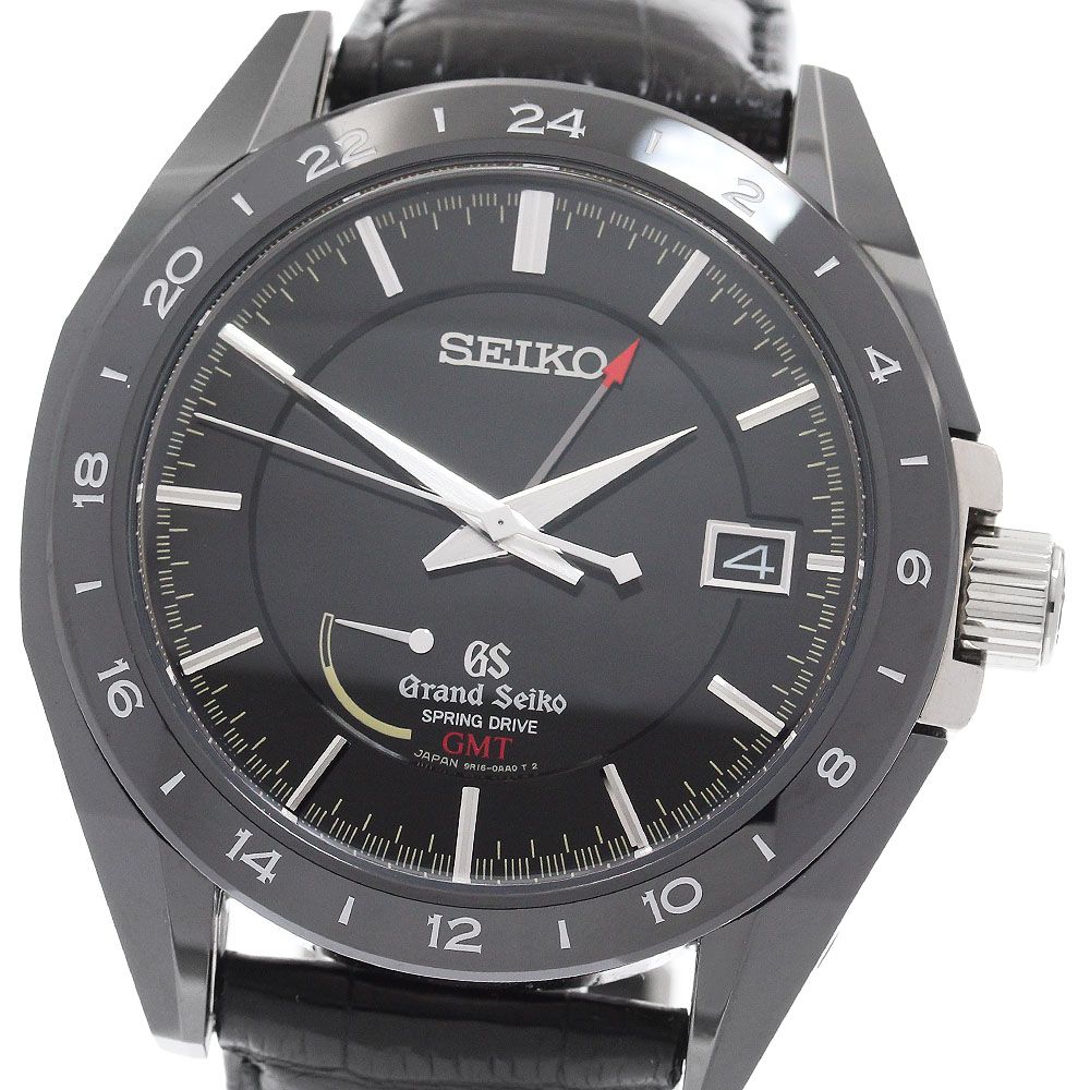 セイコー SEIKO SBGE037/9R16-0AA0 グランドセイコー GMT 500本限定 スプリングドライブ メンズ 美品 _577779