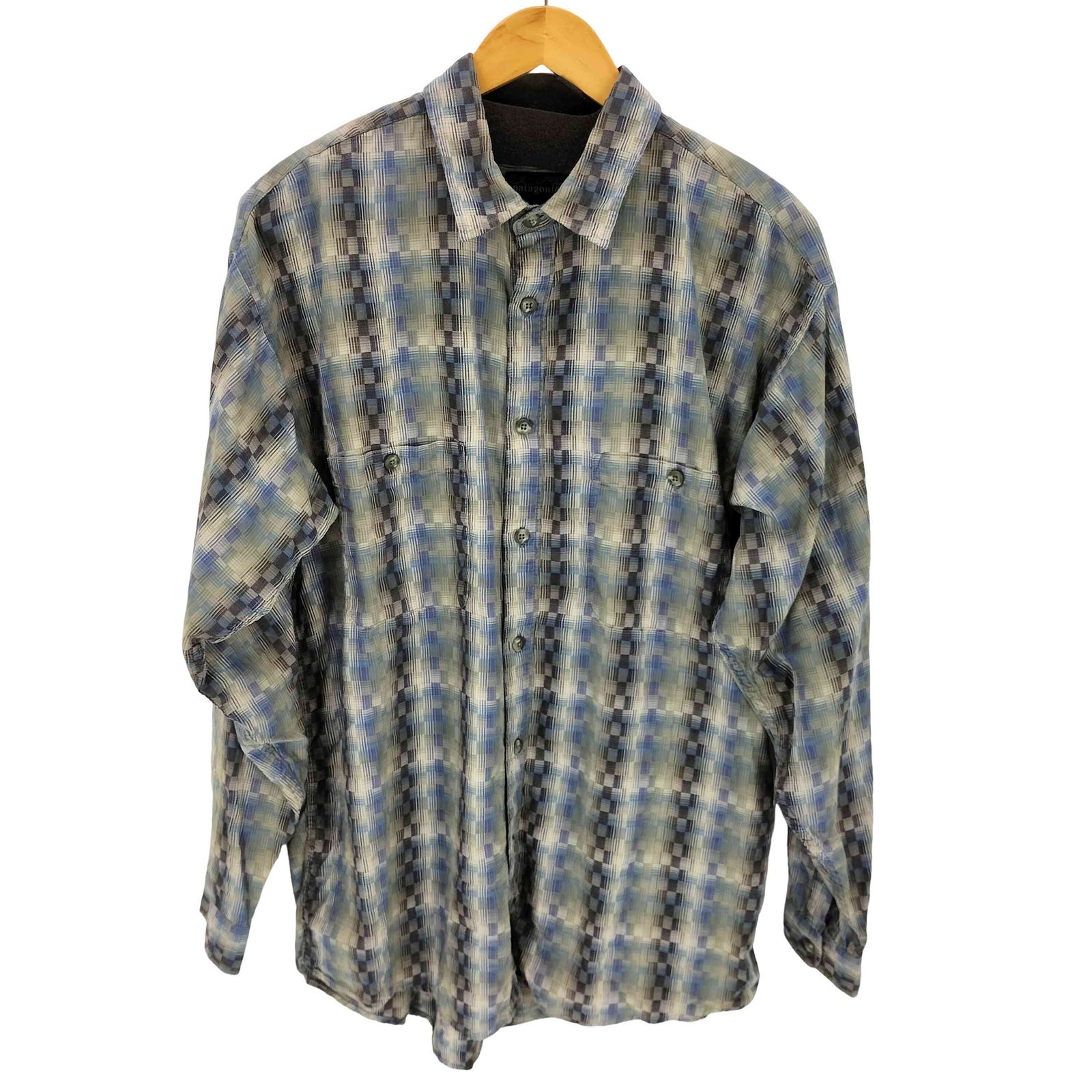 パタゴニア patagonia 90S ポルトガル製 オーガニックコットン チェックシャツ メンズ import：L