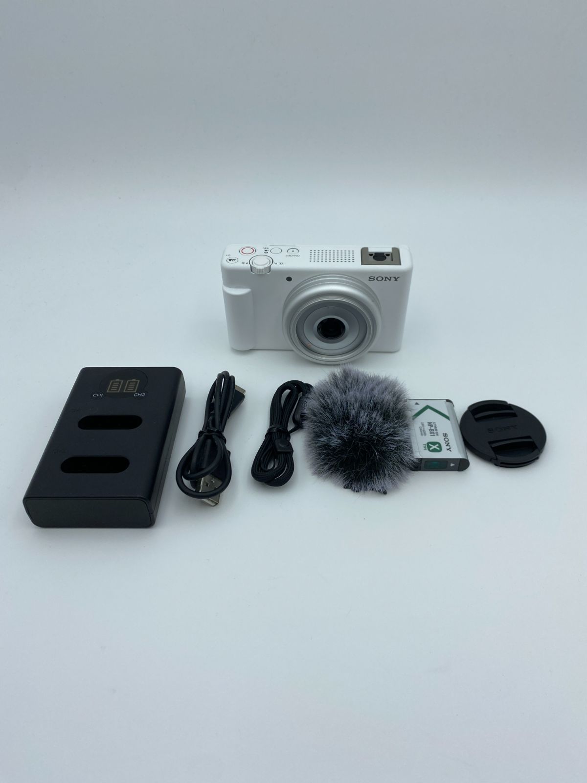 【動作確認済】SONY VLOGCAM ZV-1F ホワイト コンパクトデジタルカメラ