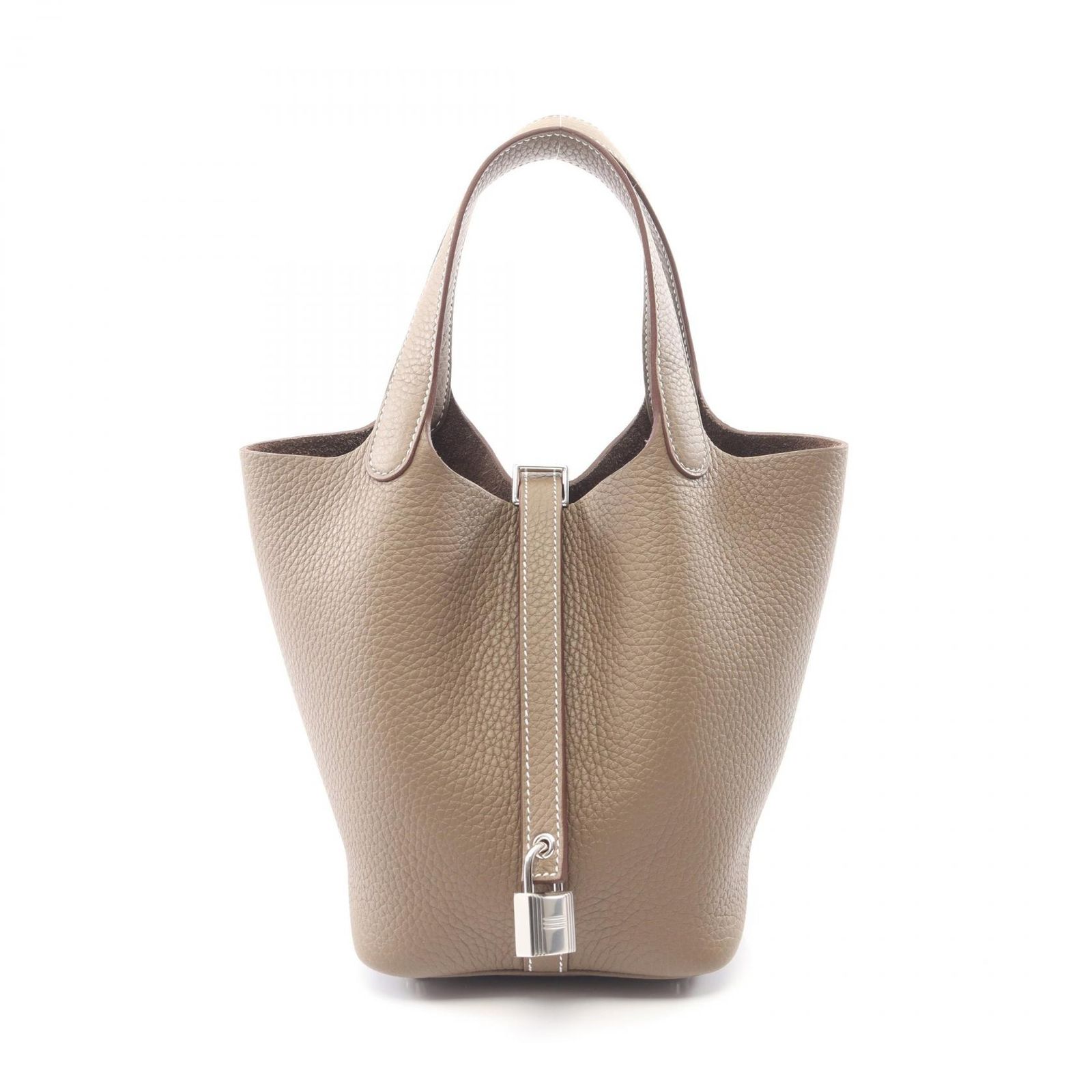 エルメス HERMES ハンドバッグ ピコタンロックPM エトゥープ レザー ピコタンロックPM エトゥープ レディース 未使用