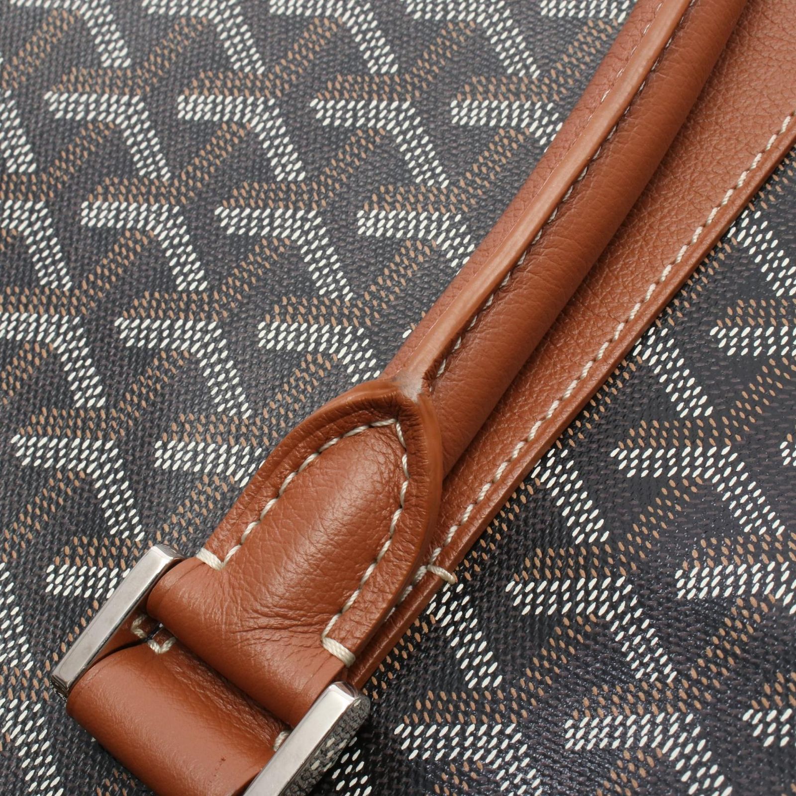 ゴヤール GOYARD トートバッグ ブルゴーニュ ブラック/ブラウン PVC 