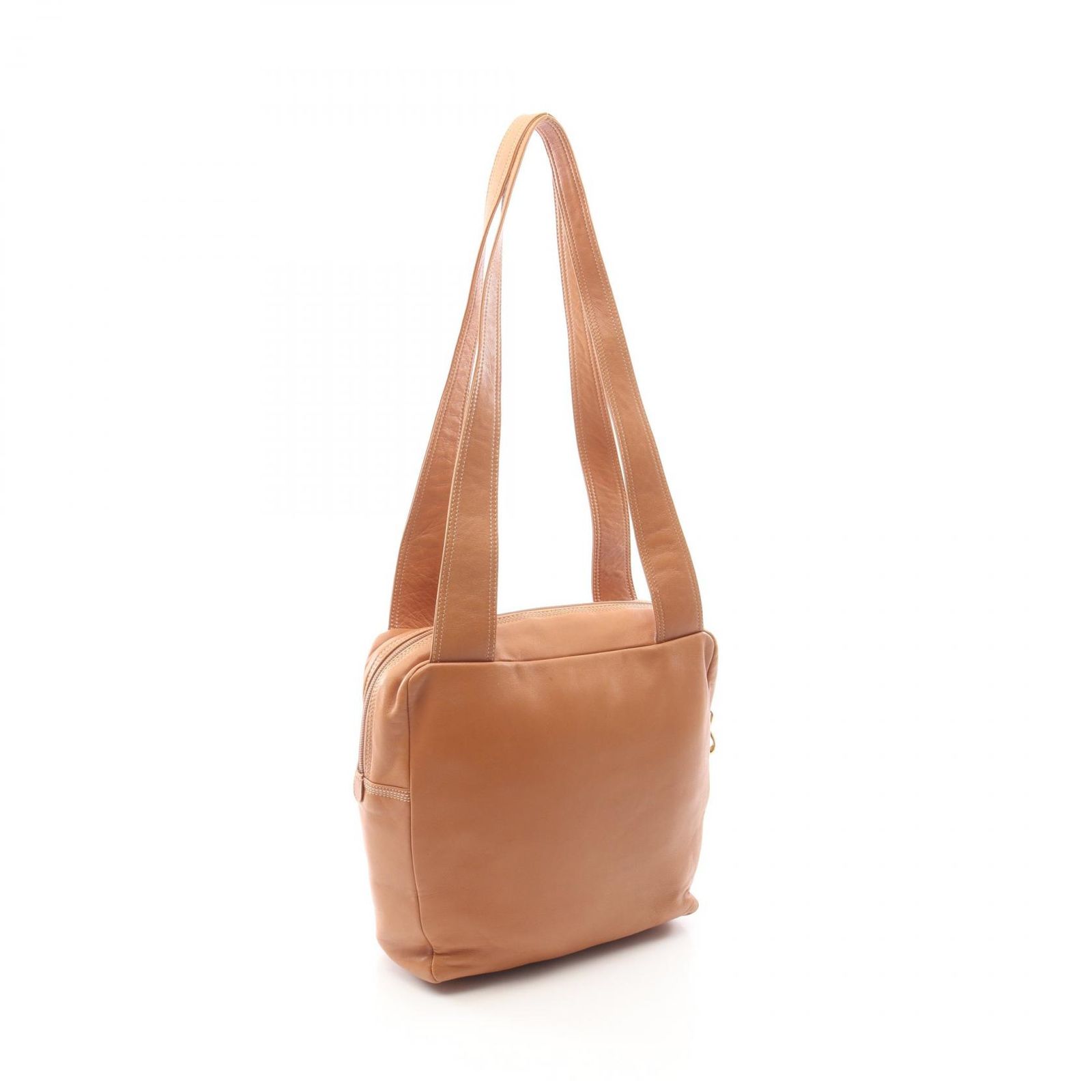 ロエベ LOEWE ショルダーバッグ アナグラム ブラウン レザー 