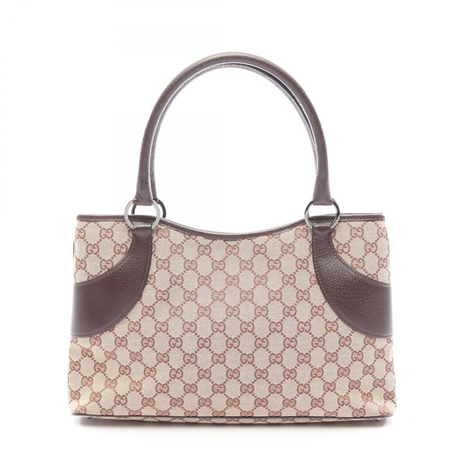 グッチ GUCCI トートバッグ GGキャンバス 113015 ベージュ キャンバス レザー トートバッグ レディース Used B