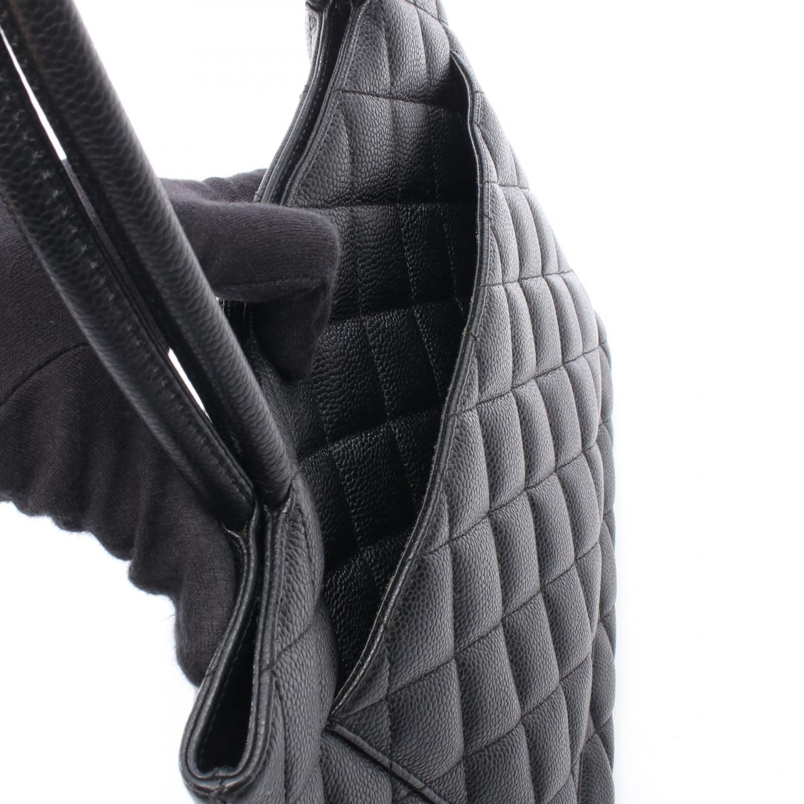 シャネル CHANEL トートバッグ 復刻トート A01804 ブラック カーフ 