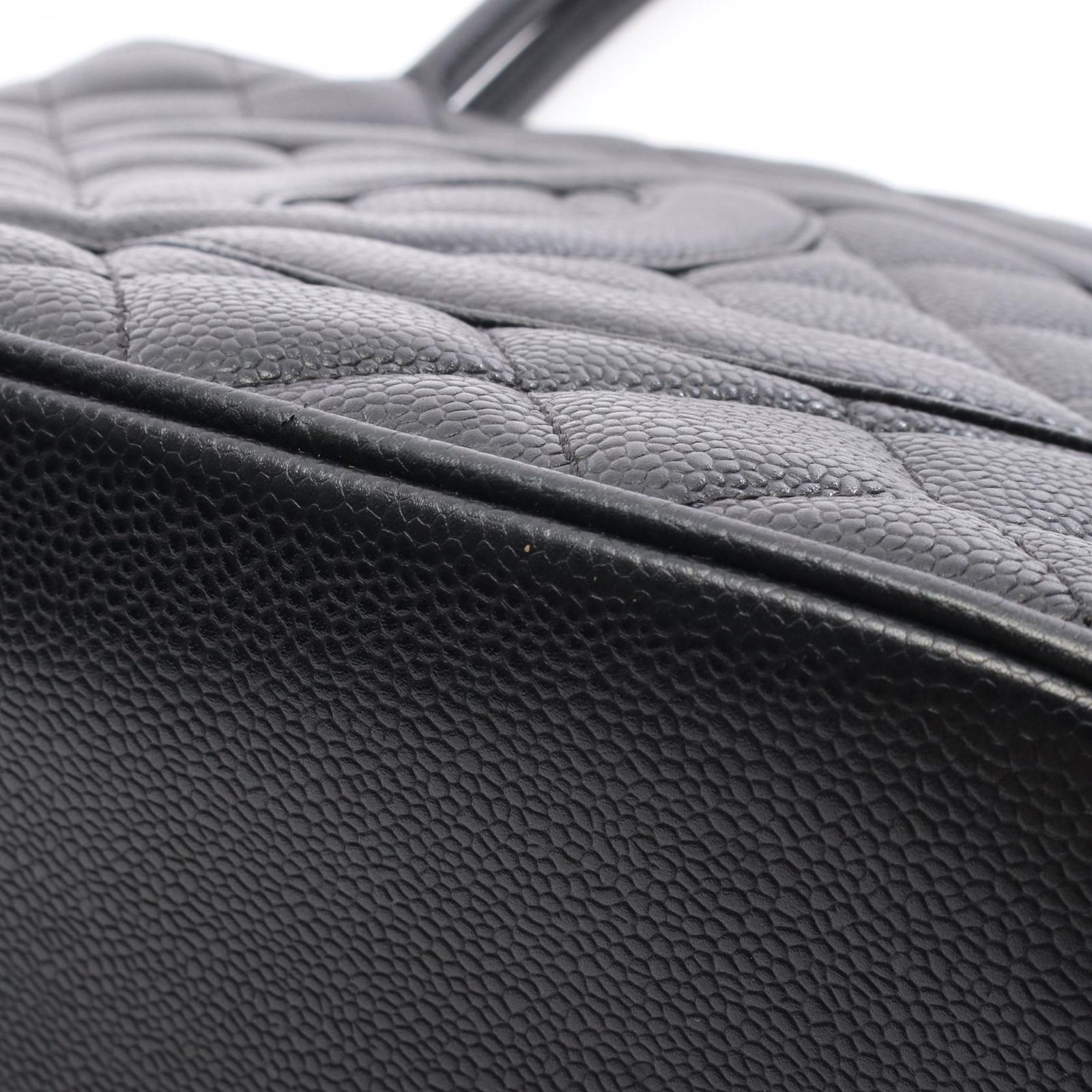 シャネル CHANEL トートバッグ 復刻トート A01804 ブラック カーフ 