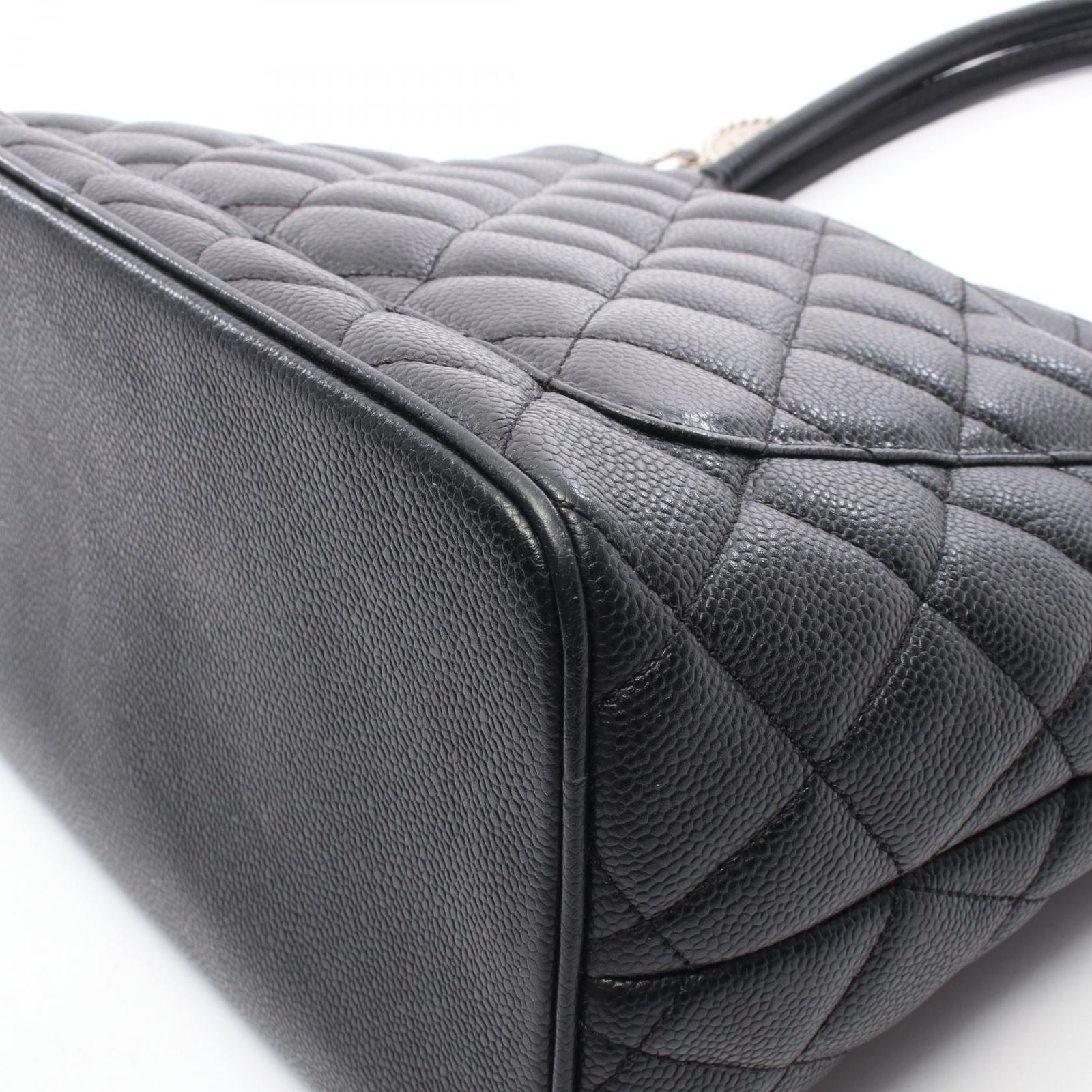 シャネル CHANEL トートバッグ 復刻トート A01804 ブラック カーフ 