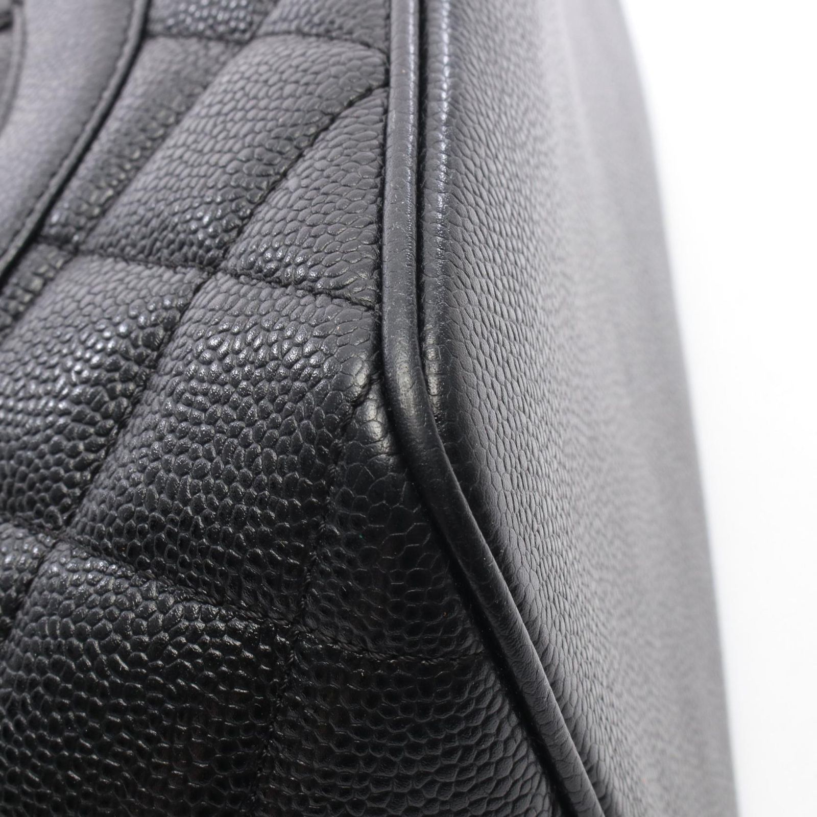 シャネル CHANEL トートバッグ 復刻トート A01804 ブラック カーフ 