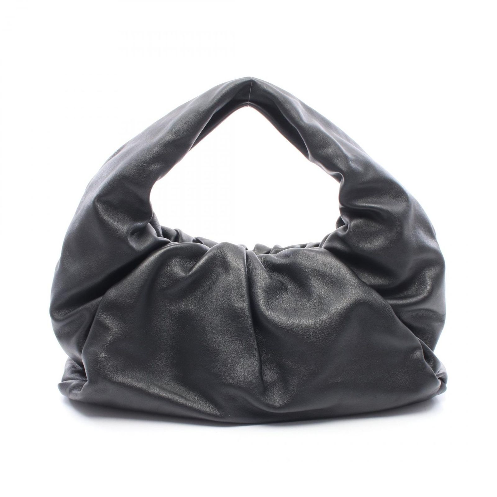 ボッテガヴェネタ BOTTEGA VENETA ショルダーバッグ ショルダー ザ ポーチ 610524 ブラック レザー ザ・ショルダーポーチ レディース Used A