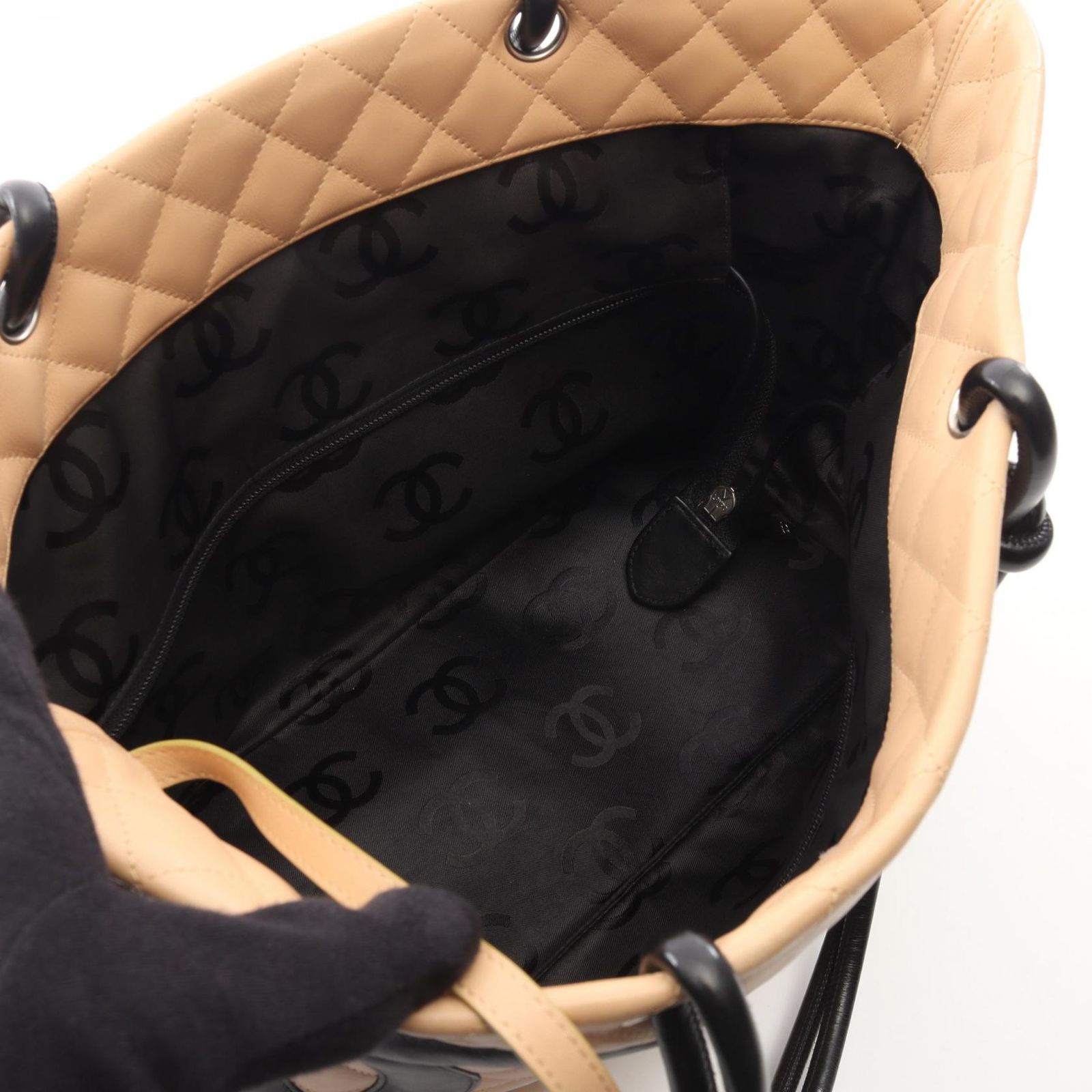 シャネル CHANEL トートバッグ カンボンライン ラージ A25169 ベージュ 