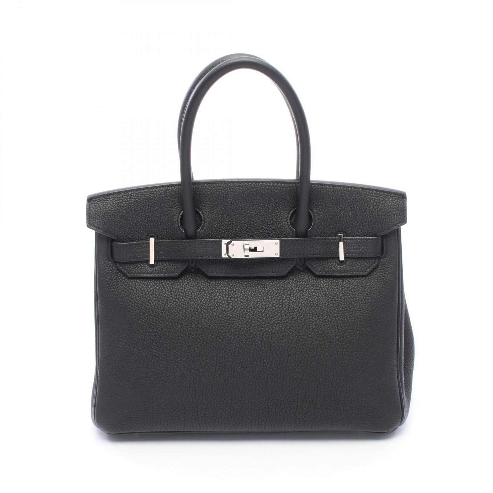 エルメス HERMES ハンドバッグ バーキン30 ブラック レザー バーキン30 ブラック レディース Used A