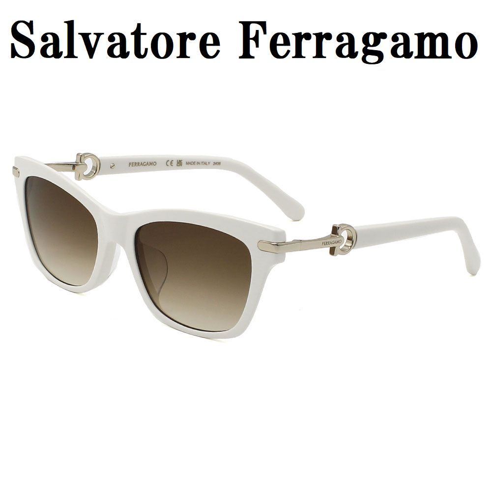 サルヴァトーレ フェラガモ Salvatore Ferragamo SF2019SLB 103 サングラス グローバルフィット メガネ 眼鏡 UVカット 紫外線カット レディース グレー ホワイト