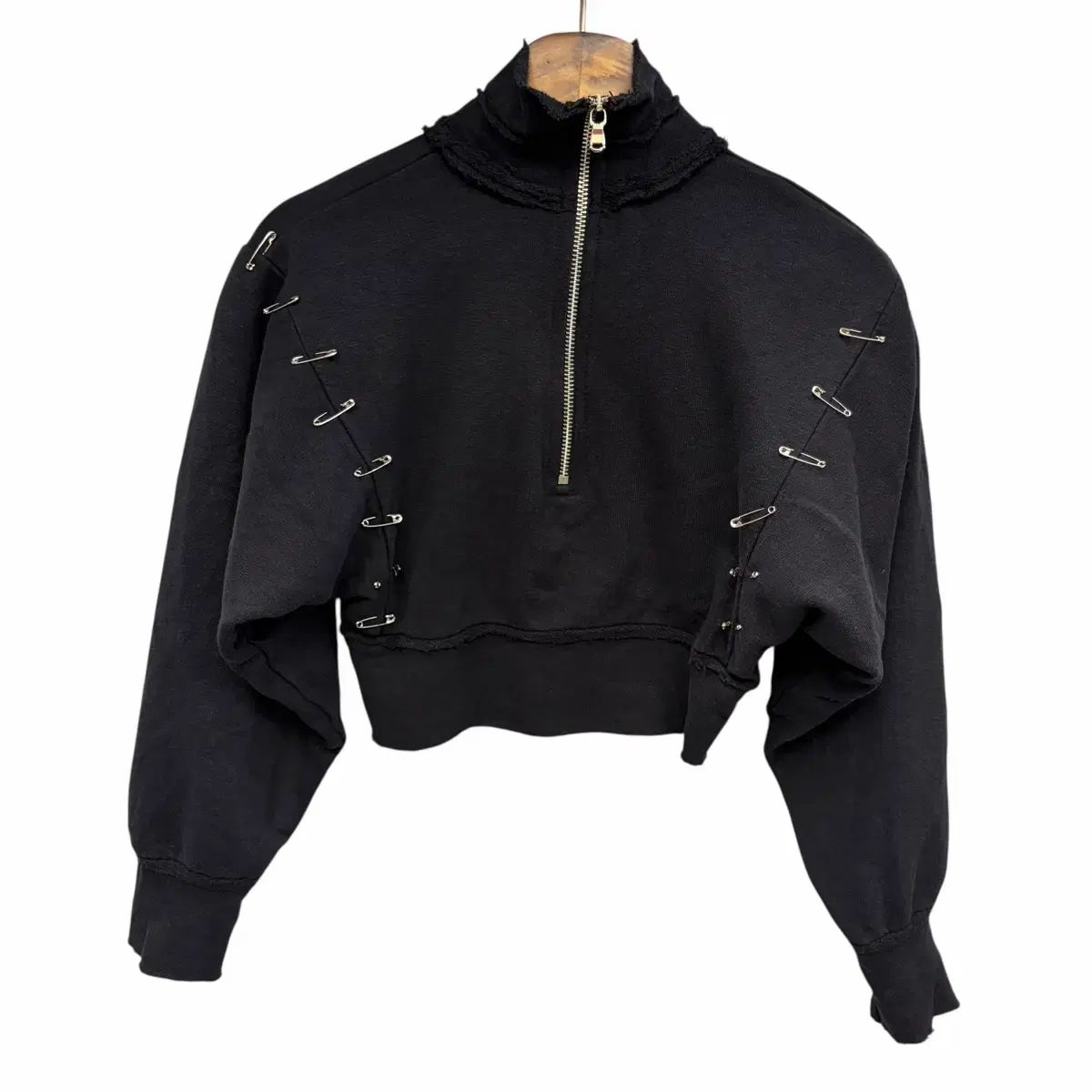 SAMI MIRO VINTAGE サミミロ ヴィンテージ クロップド ハーフ ジップアップ XS