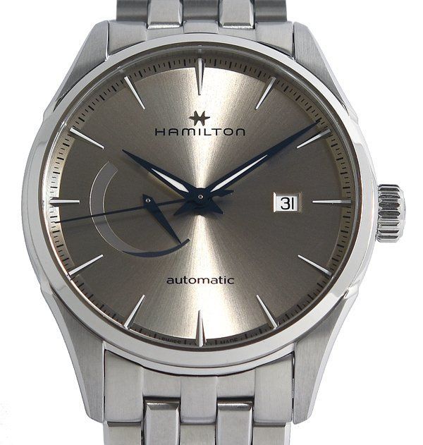 ケース付 美品 HAMILTON ハミルトン ジャズマスター H326350 パワーリザーブ 自動巻き メンズ