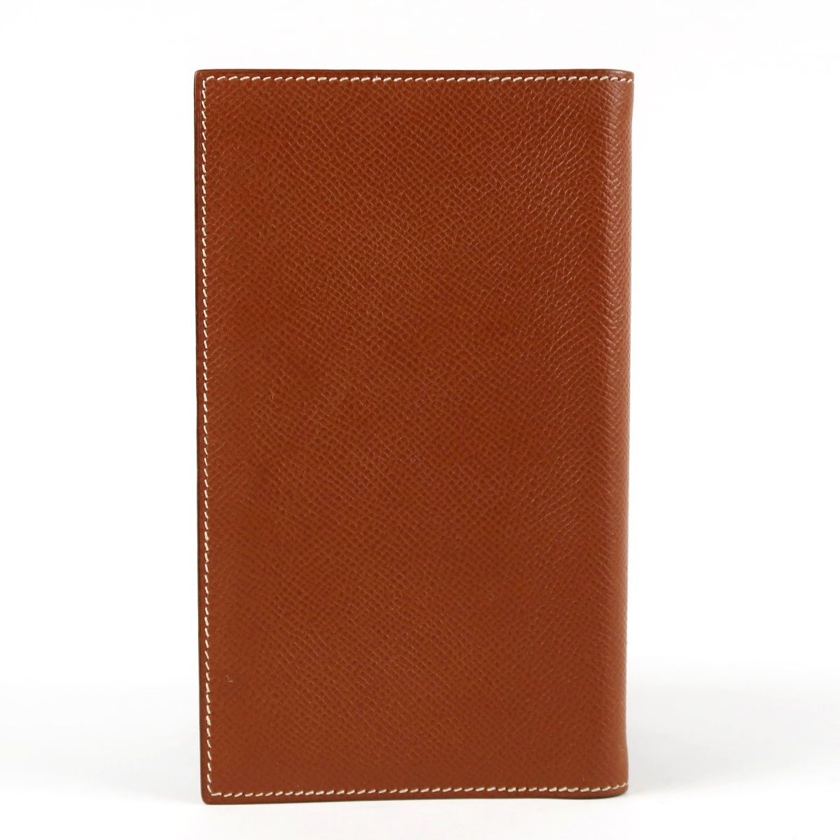 【美品】HERMES エルメス アジェンダ □B刻印 手帳カバー 二つ折り 小物 ブラウン系【UF61】
