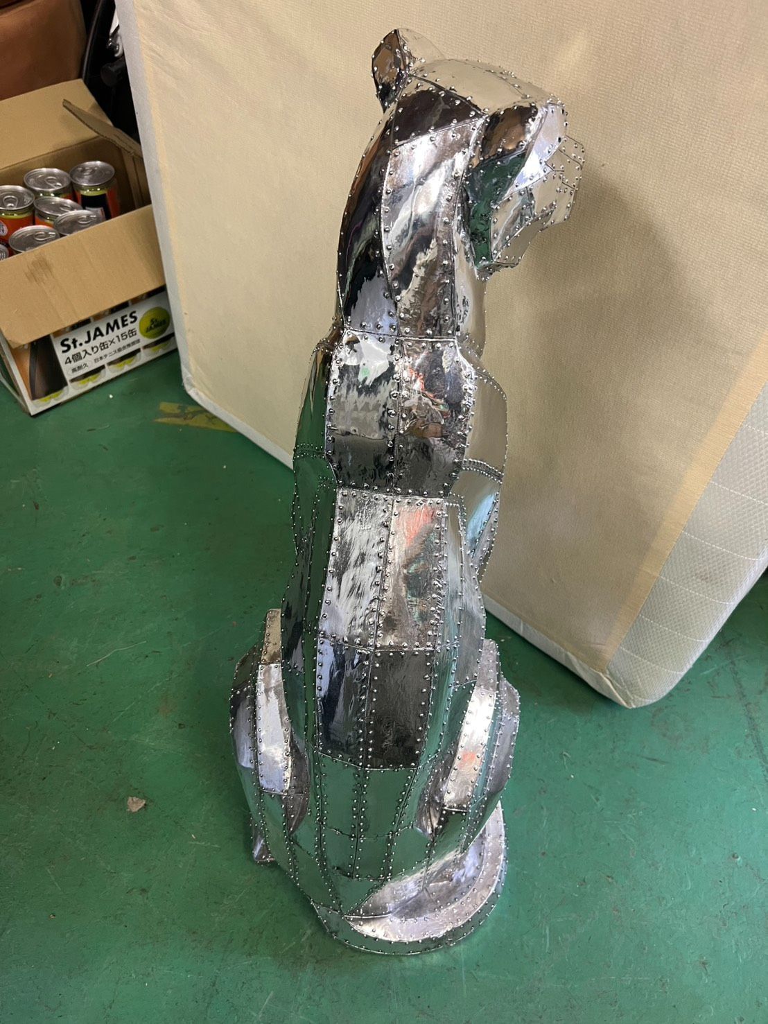 KARE カレ デコ オブジェ チーター レオパード クローム 置物 激レア