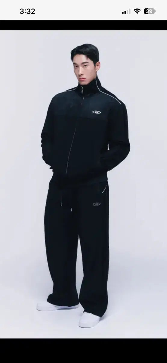 BORN TO WIN シルバーLINE スウェード ジャージ ブラック 上下セット