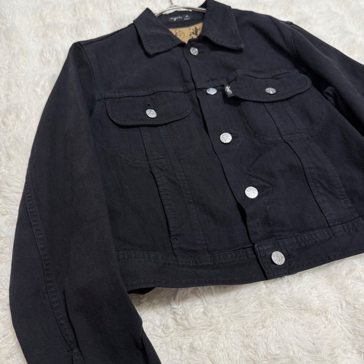agnès b. 希少 フランス製 JEANS Gジャン90年代 ブラック サイズ0