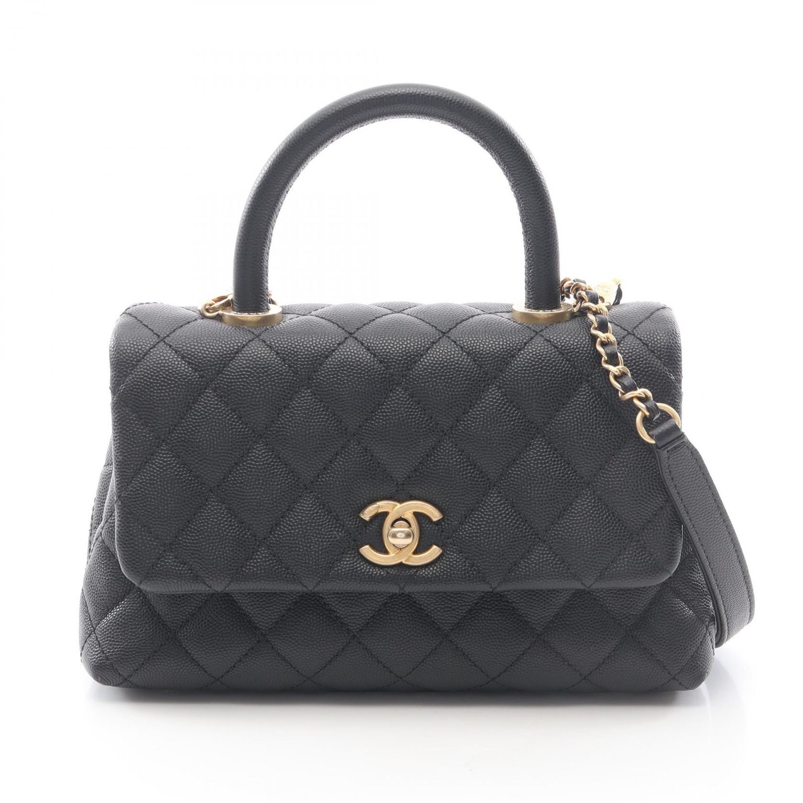 CHANEL シャネル ココハンドル フラップ マトラッセ ハンドバッグ