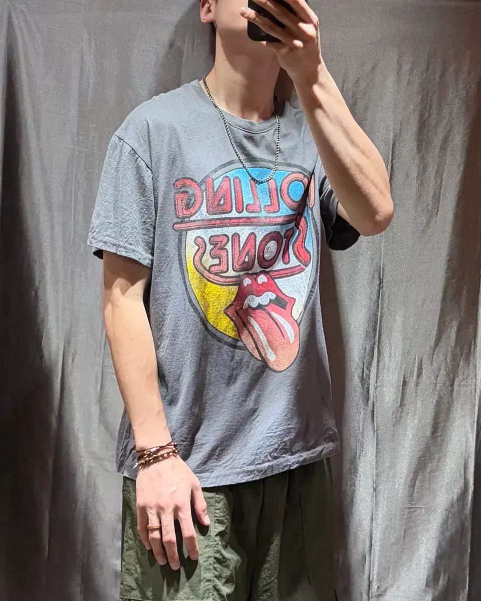 XL ローリングスストーンズ ポップアート ビックロゴ 半袖