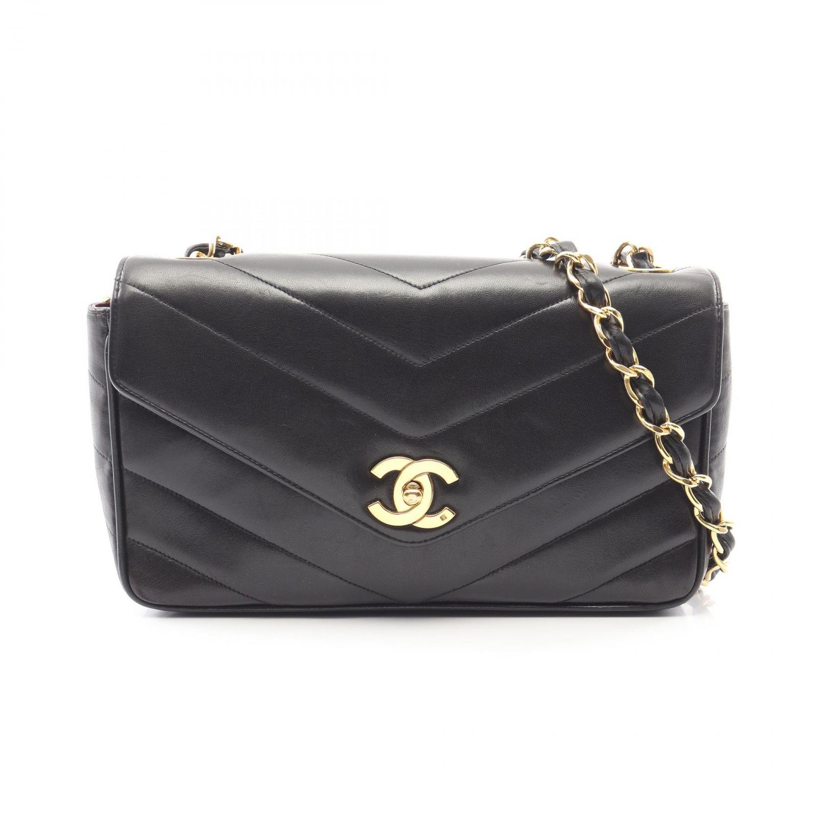 CHANEL シャネル Vステッチ ショルダーバッグ